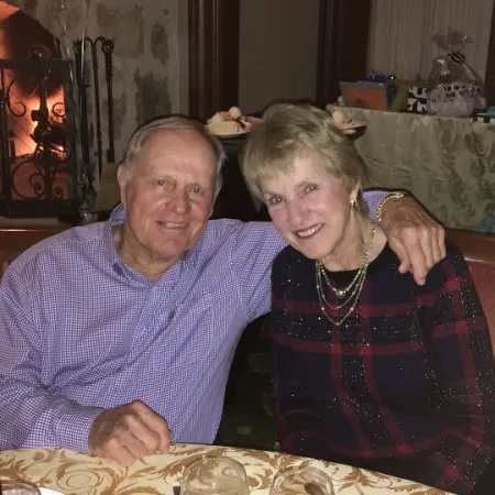 jack nicklaus with his wife barbara nicklaus 