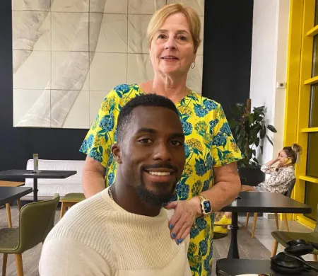 kenny bednarek with his mother 